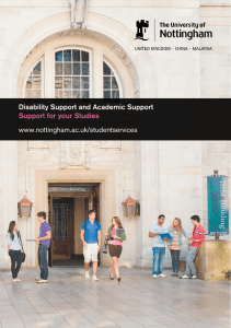 Disability Support and Academic Support Booklet