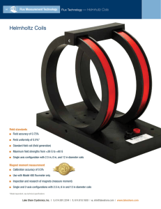 Helmholtz Coils - Lake Shore Cryotronics, Inc.