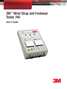 3M™ Wrist Strap and Footwear Tester 740