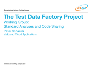 The Test Data Factory Project