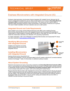 TECHNICAL BRIEF Enphase Microinverters with Integrated Ground