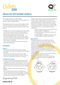 Advice for left-handed children 48.4 KB PDF