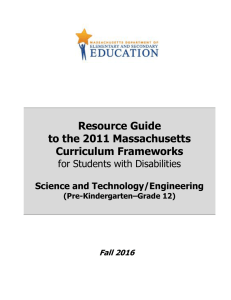 Resource Guide to the Massachusetts Curriculum Frameworks for