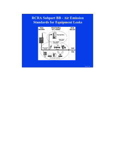 RCRA Subpart BB - Air Emission Standards for Equipment Leaks