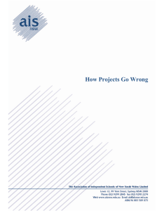 How Projects Go Wrong