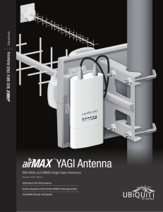 airMAX 900 MHz YAGI Antenna Datasheet