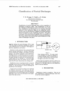 Classification of partial discharges
