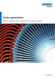 Turbo generators - Best quality for thermal power plants