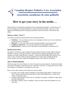 How to get your story in the media