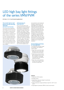 LED high bay light fittings of the series VMV/PVM