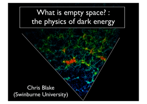 What is empty space? : the physics of dark energy