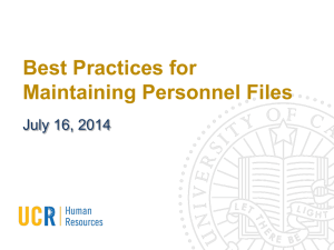 Best Practices for Maintaining Personnel Files
