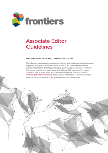 Associate Editor Guidelines