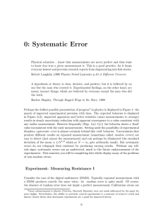 0: Systematic Error