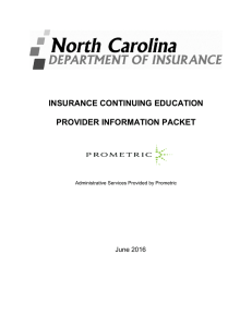 insurance continuing education provider information