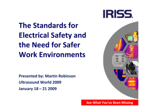 The Standards for Electrical Safety and the Need for