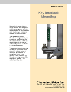Key Interlock Mounting - Cleaveland/Price Inc.