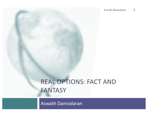 REAL OPTIONS: FACT AND FANTASY