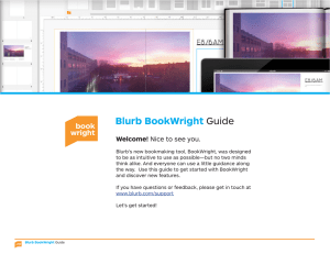 Blurb BookWright Guide