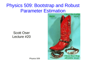 Physics 509: Bootstrap and Robust Parameter Estimation
