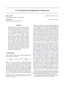 A Lower Bound for the Optimization of Finite Sums