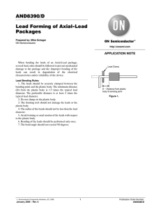AND8390/D Lead Forming of Axial-Lead Packages
