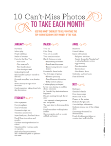to take each month - Creating Keepsakes