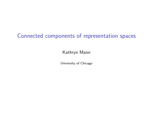 Connected components of representation spaces
