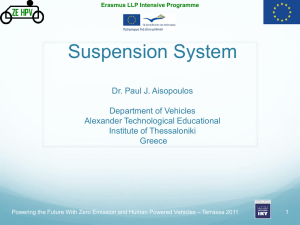 Suspension system design (Paul Aisopoulos)