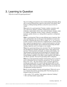 3. Learning to Question