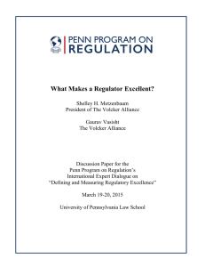 What Makes a Regulator Excellent?