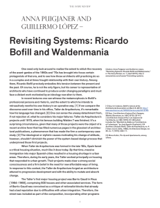 Revisiting Systems: Ricardo Bofill and Waldenmania