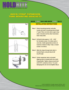 QUICK STRAP® EXPANSION TANK MOUNTING BRACKETS