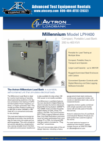 Millennium Model LPH400 Advanced Test Equipment Rentals