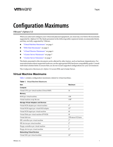 Configuration Maximums