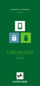 card reader - Lloyds Bank