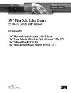 3M™ Fiber Optic Splice Closure 2178