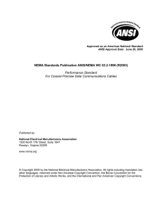 NEMA Standards Publication ANSI/NEMA WC 63.2