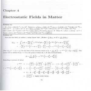 Electrostatic Fields in Matter ( )
