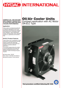 Oil/Air Cooler Units - HYDAC International