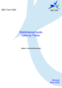 Multichannel Audio Line-up Tones