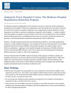 Aiming for Fewer Hospital U-turns: The Medicare Hospital