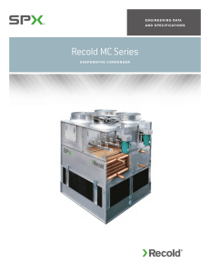 Recold MC Evaporative Condenser Engineering Data and