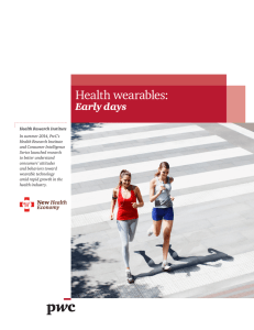 Health wearables: Early days