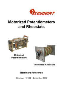 Motorized Potentiometers and Rheostats