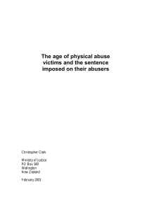 The Age of Physical Abuse Victims And The Sentence Imposed On