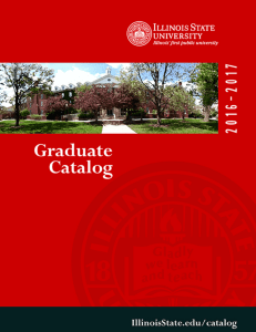 Graduate Catalog - Illinois State University