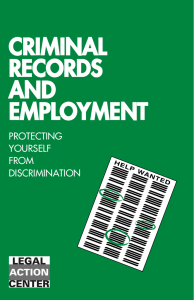 criminal records and employment