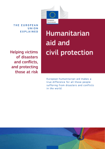 Humanitarian aid and civil protection