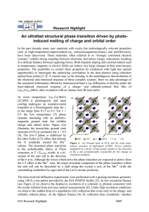 An ultrafast structural phase transition driven by photo